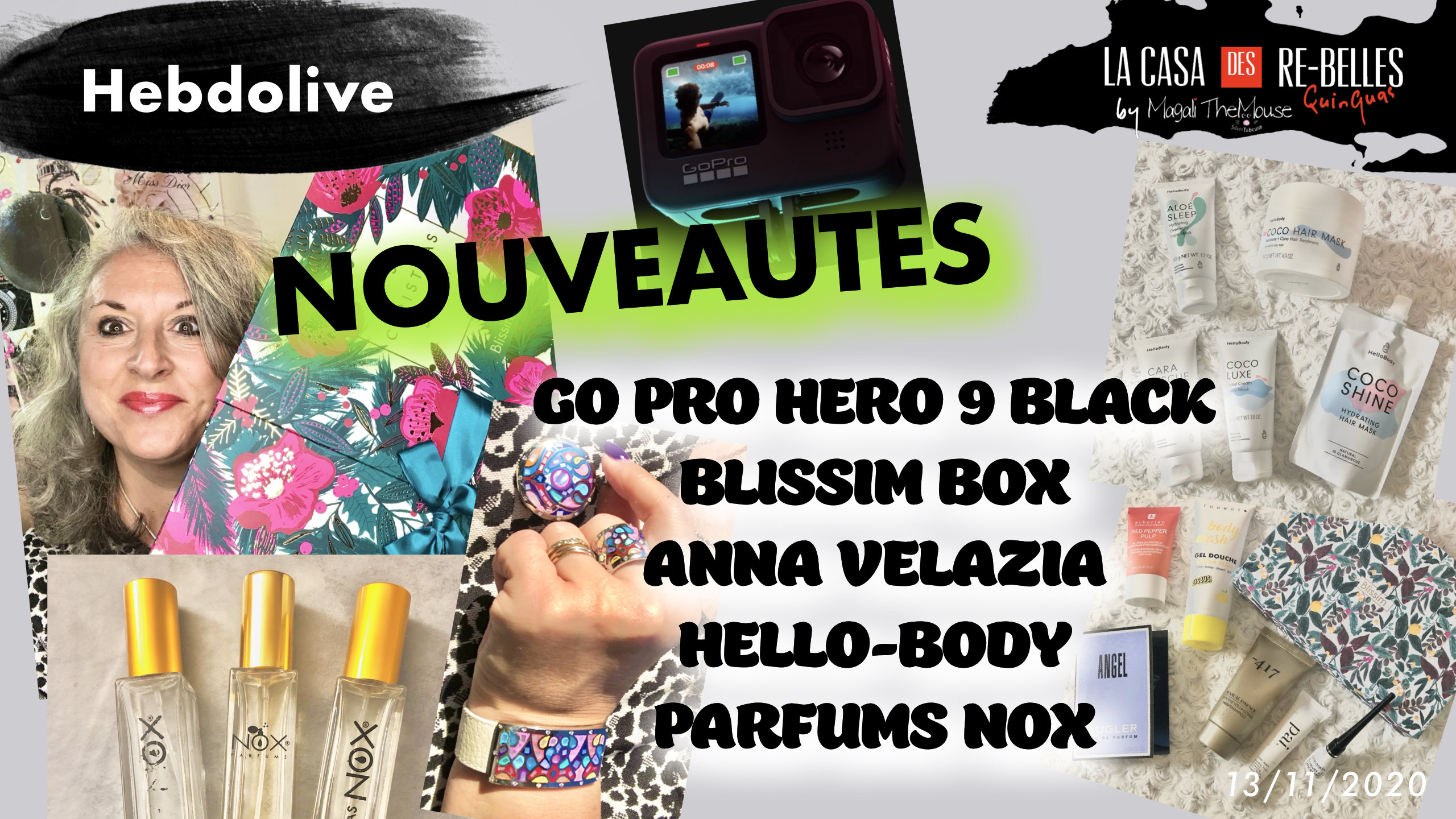 Nouveautés: GoPro hero 9 black, hello body, blissim box, Anna Velazia